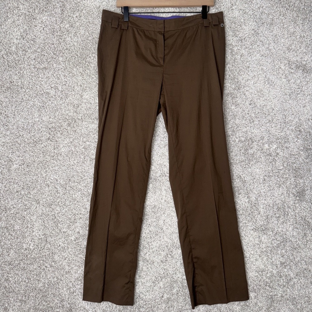 Vintage Escada Sport Light Weight Straight Pants Brown Bark - Size 40